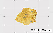Physical Map of Xiangyuan, cropped outside