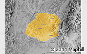 Physical Map of Xiangyuan, desaturated