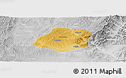 Physical Panoramic Map of Xiangyuan, lighten, desaturated