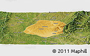 Physical Panoramic Map of Xiangyuan, satellite outside