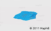 Political Panoramic Map of Xiangyuan, cropped outside