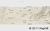 Shaded Relief Panoramic Map of Xiangyuan