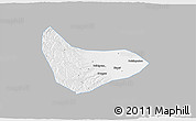 Gray 3D Map of Xiaoyi, single color outside