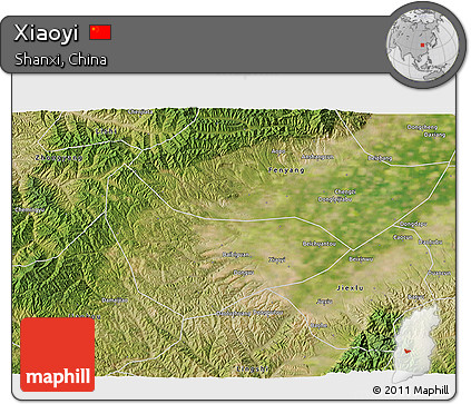 Satellite 3D Map of Xiaoyi