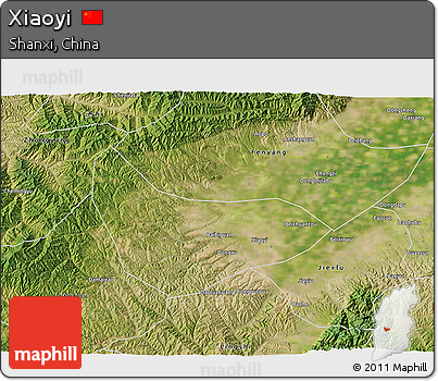 Satellite 3D Map of Xiaoyi