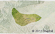 Satellite 3D Map of Xiaoyi, lighten