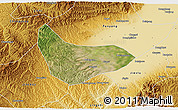 Satellite 3D Map of Xiaoyi, physical outside