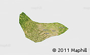 Satellite 3D Map of Xiaoyi, single color outside