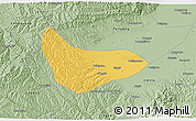 Savanna Style 3D Map of Xiaoyi