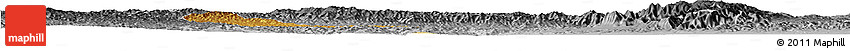 Physical Horizon Map of Xiaoyi, desaturated
