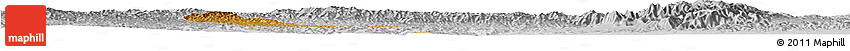Physical Horizon Map of Xiaoyi, lighten, desaturated