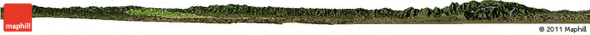 Satellite Horizon Map of Xiaoyi, darken