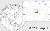 Blank Location Map of Xiaoyi