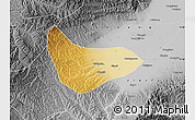 Physical Map of Xiaoyi, desaturated