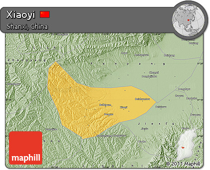 Savanna Style Map of Xiaoyi