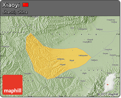Savanna Style Map of Xiaoyi