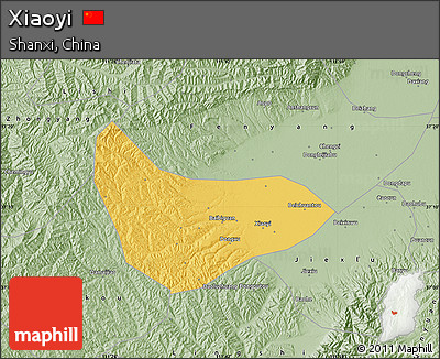 Savanna Style Map of Xiaoyi