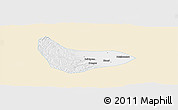 Classic Style Panoramic Map of Xiaoyi, single color outside