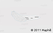 Silver Style Panoramic Map of Xiaoyi, single color outside