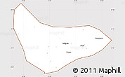 Classic Style Simple Map of Xiaoyi, cropped outside