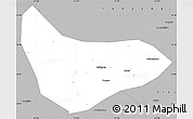 Gray Simple Map of Xiaoyi