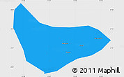 Political Simple Map of Xiaoyi, single color outside