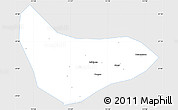Silver Style Simple Map of Xiaoyi, single color outside