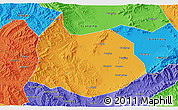 Political 3D Map of Xin Xian