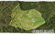 Satellite 3D Map of Xin Xian, darken