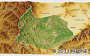 Satellite 3D Map of Xin Xian, physical outside