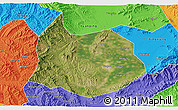 Satellite 3D Map of Xin Xian, political outside