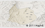 Shaded Relief 3D Map of Xin Xian, lighten