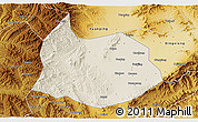 Shaded Relief 3D Map of Xin Xian, physical outside