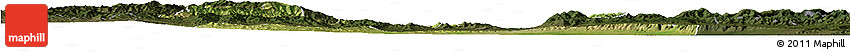 Satellite Horizon Map of Xin Xian, darken
