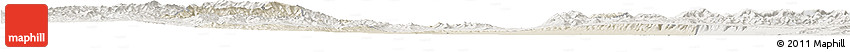 Shaded Relief Horizon Map of Xin Xian, lighten Shaded Relief Horizon Map of Xin Xian, lighten