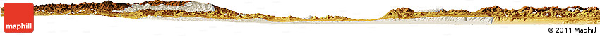 Shaded Relief Horizon Map of Xin Xian, physical outside Shaded Relief Horizon Map of Xin Xian, physical outside