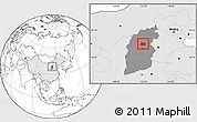 Blank Location Map of Xin Xian, highlighted country, highlighted parent region