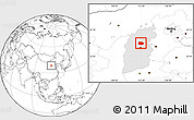 Blank Location Map of Xin Xian, highlighted parent region