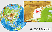 Physical Location Map of Xin Xian, highlighted parent region