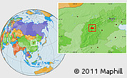 Political Location Map of Xin Xian