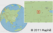 Savanna Style Location Map of Xin Xian