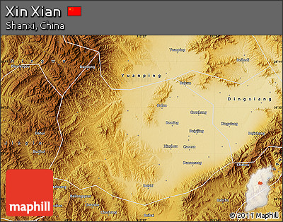 Physical Map of Xin Xian