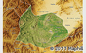 Satellite Map of Xin Xian, physical outside