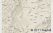 Shaded Relief Map of Xin Xian