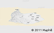 Classic Style Panoramic Map of Xin Xian, single color outside