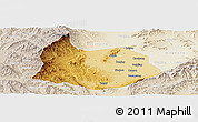 Physical Panoramic Map of Xin Xian, lighten