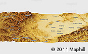 Physical Panoramic Map of Xin Xian