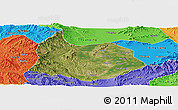 Satellite Panoramic Map of Xin Xian, political outside