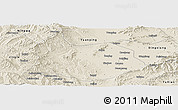Shaded Relief Panoramic Map of Xin Xian