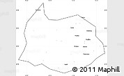 Blank Simple Map of Xin Xian, cropped outside
